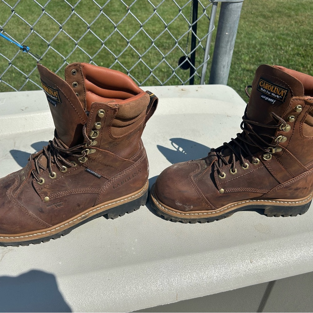 Carolina Men's Rugged Brown Leather Boots
